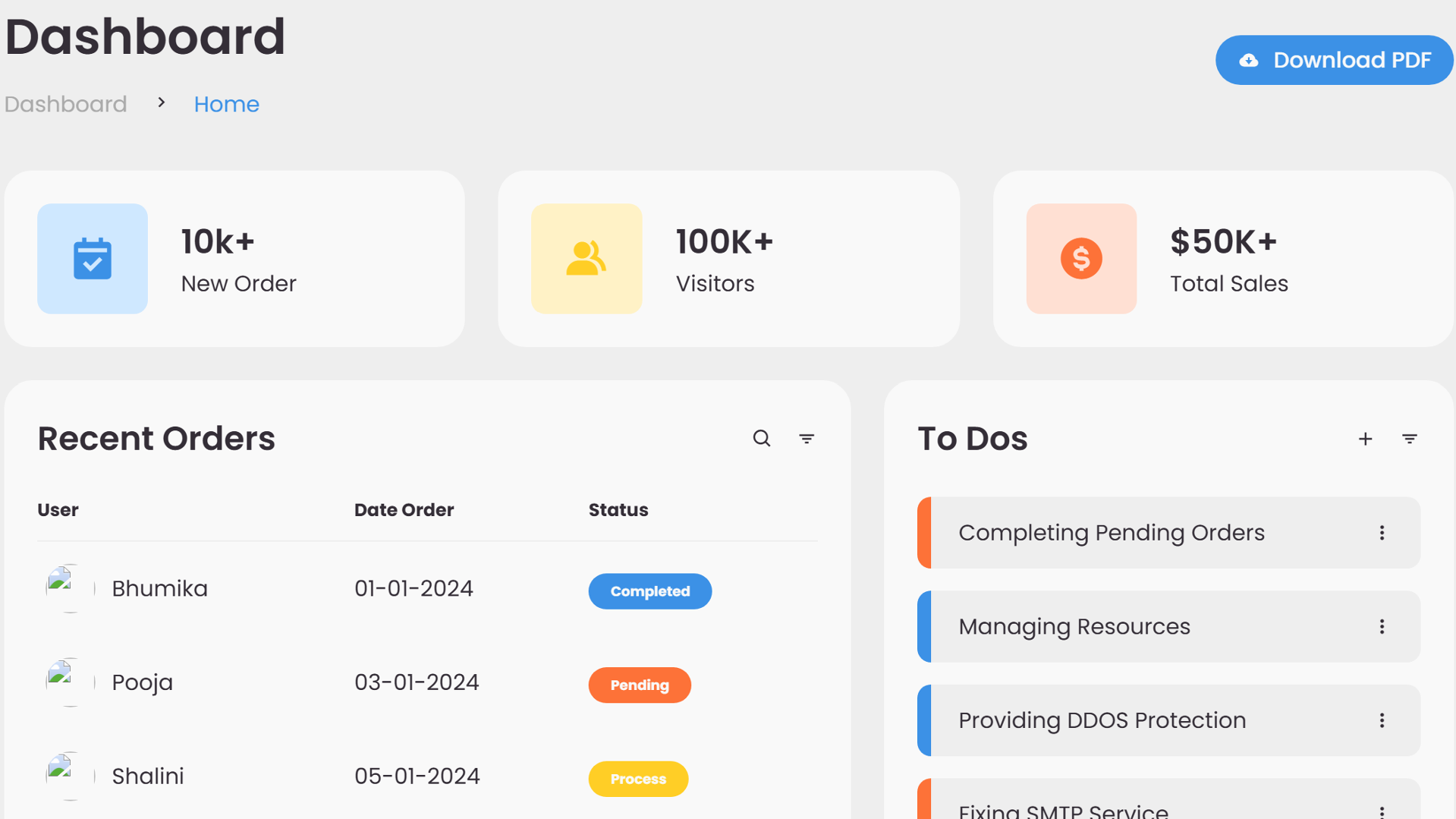 Admin Dashboard